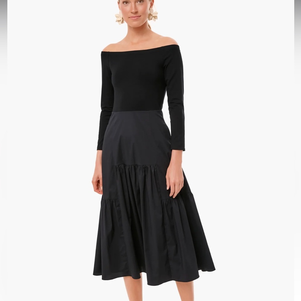 Tuckernuck Black Marissa Midi Dress